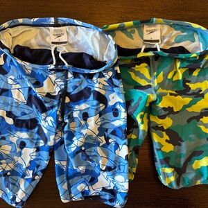 2 Pairs Speedo Boys Jammers Size 8